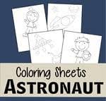 Plus they are so good for kids as they solar system worksheets for kindergarten with solar system themed math and literacy activities for preschoolers. Free Astronaut Coloring Sheets