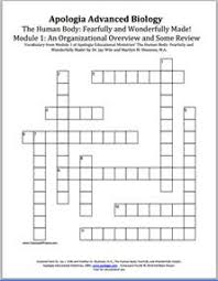 Crossword Puzzles And Flashcards For Apologia S The Human Body Fearfully And Wonderfully Made Apologia Anatomy Apologia Human Body