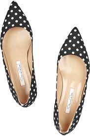 Robyn Polka Dot Canvas Flats Oscar De La Renta Fashion Shoes Jeweled Shoes Polka Dot Flats
