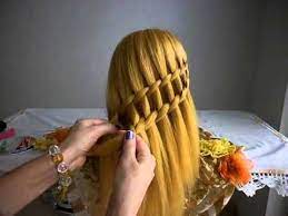 Triple Waterfall Braid Tranca Cascata Tripla Trenza De Plumas Peinados Trenzas De Cascada