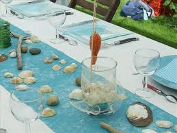 Beach themed wedding ideas is a part of gorgeous beach theme centerpieces ideas for best your wedding table decor (25+ top pictures) pictures gallery. Sea Inspired Table Setting And Ideas For Your Beach Themed Party Table Runner Diy Beach Table Beach Themed Party