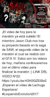 Mascara saw juegos del miedo halloween terror con peluca. 27 De Febrero Loquendoevolution Segunda Edicion Gta Loquendo Saw Juego Macabro Episodio Loquendo Evolution Ngkogzetbal Loquendo Evolution2017 Video N 22 Jason Club El Video De Hoy Para La Maraton Ya Esta Subido El Miembro