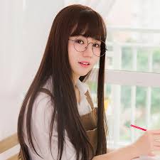 The flowing locks of this korean hairstyle add a refreshing edge to the look. Usd 38 70 Tianmei Wig Female Long Straight Hair Korean Natural Net Red Black Long Straight Round Face In The Middle Of The Long Hair Qi Air Bangs Wholesale From China Online