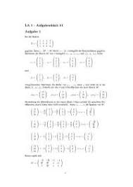 Klausur für lineare algebra 1. Aufgaben Zu Lineare Algebra I Hhu Dusseldorf Docsity