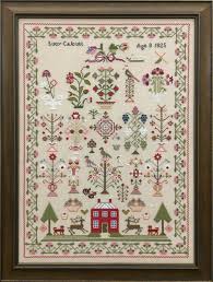 Miss Lucy Calcutt 1825 Sampler Chart Lucy Calcutt 1825