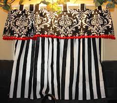 black kitchen curtains the unique black
