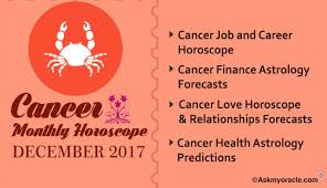 Read your free daily cancer love horoscope and learn more about what the stars have in store for your love life! December 2017 Monthly Horoscope For Cancer