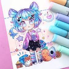 Double Buns Doodles Art Artsy Artist Art Artist Artsy Buns Dessin Doodles Double Cute Anime Chibi Kawaii Drawings Cute Drawings Small and cute chibis are great for illustrations or for printing on keyrings and other accessories. cute anime chibi kawaii drawings