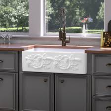 Get it as soon as thu, aug 19. 30 Ulan Handcrafted Fireclay Single Bowl Vine Apron Farmhouse Sink Magnus Home Products