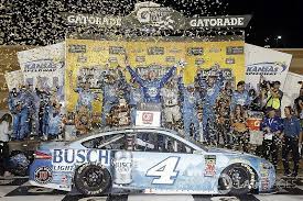 Kevin Harvick In Victory Lane At Kansas 2018 Kansas Monster Energy Nascar Nascar Cup