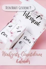Der Hochzeits Countdown Kalender Hochzeitscountdown Geschenke Hochzeitsgeschenk
