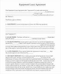 Simple Equipment Rental Agreement Template Free Fresh 11 Equipment Rental Agreement Doc Equipment Rental Agreement Rental Agreement Templates Rental Agreements