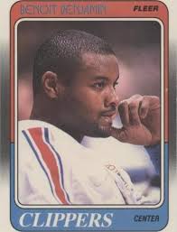 Benoit Benjamin Seattle Supersonics Center 1991-92 Hoops Card # 197 Near  Mint