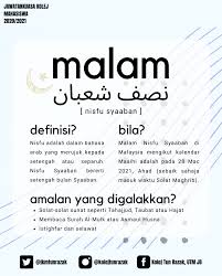 Maybe you would like to learn more about one of these? Kolej Tun Razak On Twitter Tiada Amalan Khusus Yang Ditetapkan Pada Malam Nisfu Sya Ban Namun Kita Boleh Menghidupkan Malam Nisfu Syaaban Dengan Memperbanyakkan Beribadat Seperti Solat Sunat Berdoa Memohon Keampunan Berzikir Dan