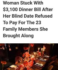 She really expected him to pay for her entire family? : r/facepalm
