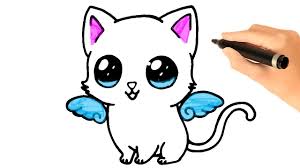 Cat drawing for kid simple cat drawing drawing cartoon faces drawing drawing coloring pictures of animals farm animal coloring pages cat coloring page coloring books kids. Cara Menggambar Anak Kucing Kawaii Youtube