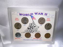 Obsolete Coin Collection World War Ii 8pc Set In