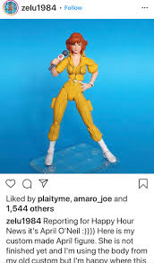 Of mexican descent, april grew up as a tomboy. Dan Veesenmeyer On Twitter Dig This Guy S Custom April O Neil Figure Creation Posted On Ig This Is Exactly The Look And Approach Either Neca Toys Or Super7store Should Have Done In Their Current
