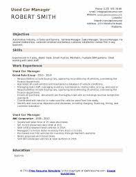 We now have over 200 automotive workshop manuals ready to download free of charge, all in pdf format. Used Car Manager Resume Samples Qwikresume