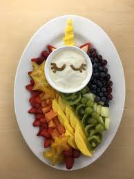 Easy Birthday Party Snack Ideas Unicorn Fruit Tray Magical Fruit Platter Idea The Produce Moms Recipe Unicorn Party Food Birthday Party Snacks Fruit Tray
