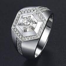 Lab Grown Diamond Ring Mens Engagement Ring Luxury Image 3 Kim Cương đa Quy Ngọc Trai