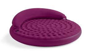 Inflatable Round Sofa With Backrest Cushion Idfdesign
