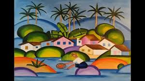 Pintura Em Tela Releitura Tarsila Do Amaral Pescador Painting On Canvas Rereading Fisherman Youtube