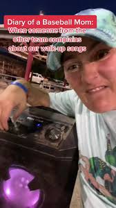 Dj Mom at Baseball Game