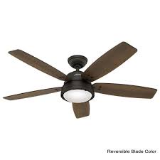 Any chance did you check the wall switch for the ceiling fan ?? Hunter Channelside 52 In Led Indoor Outdoor Noble Bronze Ceiling Fan With Remote Control 59040 The Home Depot