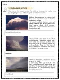 A blue sky and a few cirrus clouds high in the sky, usually means it is going to be a. Cloud Facts Worksheets Information For Kids