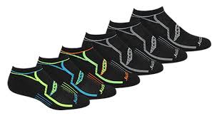 Saucony Men S 6 Pack Performance No Show Socks Black Asst 10 13 Selling From 11 No Show Socks Athletic Socks Best Socks For Running