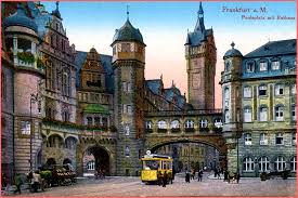 Frankfurt A M Neues Rathaus Bethmannstrasse Seufzerbrucke Langerfranz Postkarte Ca 1910 Postcard Frankfurt Photo