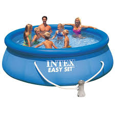 2,50 x 1,25 m swimming pool komplettset; Intex Komplettset Swimming Pool Mit Pumpe 457x84cm Schwimmbecken Planschbecken Easy Set Quick Up Rundpools Swimming Pools Freizeit Store