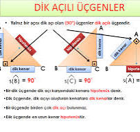 Dik Açılı Üçgenin Kenar ve Açı Özellikleri Nedir