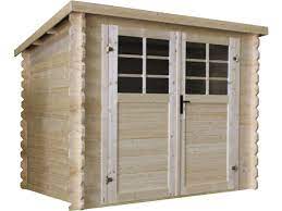 abri de jardin bois 5 66 m 2 38 x 2 38 m 28mm 96337