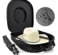 Ceinture Cowboy Femme HAIBEIR Hard Hat Travel Case - EVA Hat Box Carrier  For Cowboy & Fedora Hats Hat Carrier