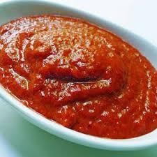 Roasted Red Pepper Coulis With Red Bell Peppers Olive Oil Balsamic Vinegar Freshly Ground Pep Roasted Red Pepper Coulis Recipe Coulis Recipe Stuffed Peppers