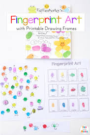 Fingerprint Art Drawing Ideas With Printable Drawing Frames Fun With Mama So here we bring you 15 creative & fun activities for preschoolers.