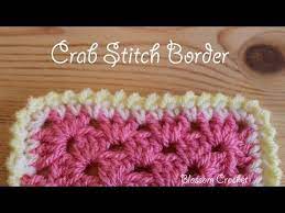 Crochet Crab Stitch Border Youtube Crab Stitch Crochet Crab Crab Stitch Border