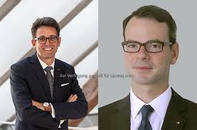 Gerhard Burtscher (Vorstandsvorsitzender BTV), Robert Wiesner (Leiter BTV  Vermögensmanagement) : Vertrauen in die BTV steigt weiter : Aufgestiegen  zur Elite der Vermögensverwalter im deutschsprachen Raum : Fotocredit:  BTV/Schrott Bild 47718 // Menschen ...