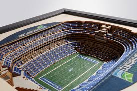 The pacific northwest seismic network (pnsn), in cooperation with the seattle seahawks and installing portable instrument in the stadium helps us to test our instruments, telemetry, analysis and. Seattle Seahawks Century Link Field 3d Wood Stadium Replica 3d Wood Maps Bella Maps