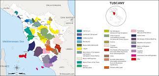 Map Of Chianti Italy Tuscany Map Of Vineyards Wine Regions