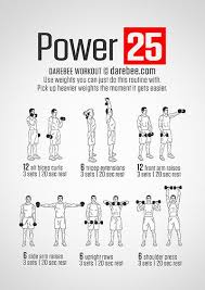 Power 25 Workout Dumbbell Workout Free Weight Workout
