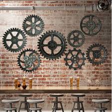 41 Cm Industrielle Holz Holz Getriebe Vintage Retro Art Bar Cafe Wandbehang Dekoration