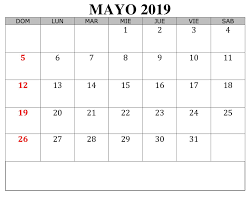 Editable Calendario Mayo 2019 Calendar Printables Calendar June 2019 Calendar