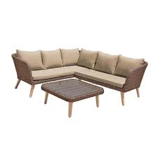 60 x 60 x 33 cm (l x b x h), mit gehärteter, schwarzer glasplatte. Gartenlounge Pamplona Braun Alu Kunststoffgeflecht Akazie Fsc 999 00