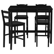 Perfect for giving food a little lift, bar tables make great spots to knock back an early morning coffee or enjoy a quick meal. Jokkmokk Bar Table And 4 Bar Stools Black Brown Ikea