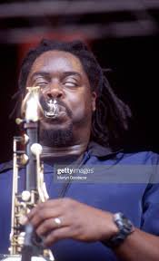 British jazz musician Courtney Pine performs