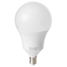 Tradfri Led Bulb E12 600 Lumen Wireless Dimmable White Spectrum White Spectrum Globe Opal Ikea