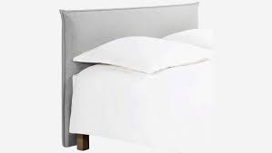 Si vous avez un lit avec un. Jupiter Tete De Lit Sommier 160 Cm En Tissu Gris Clair Habitat